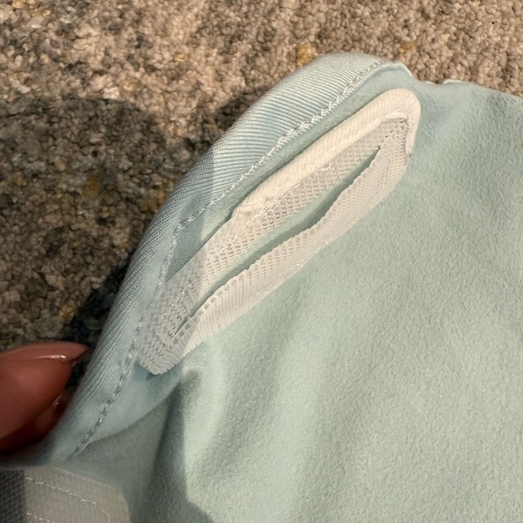 Ollie Swaddle Set in Green and Light Blue - Picture 4 of 4